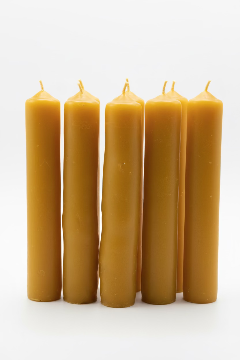Beeswax taper candles