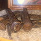 Hand carved & Blessed Railroad spikes