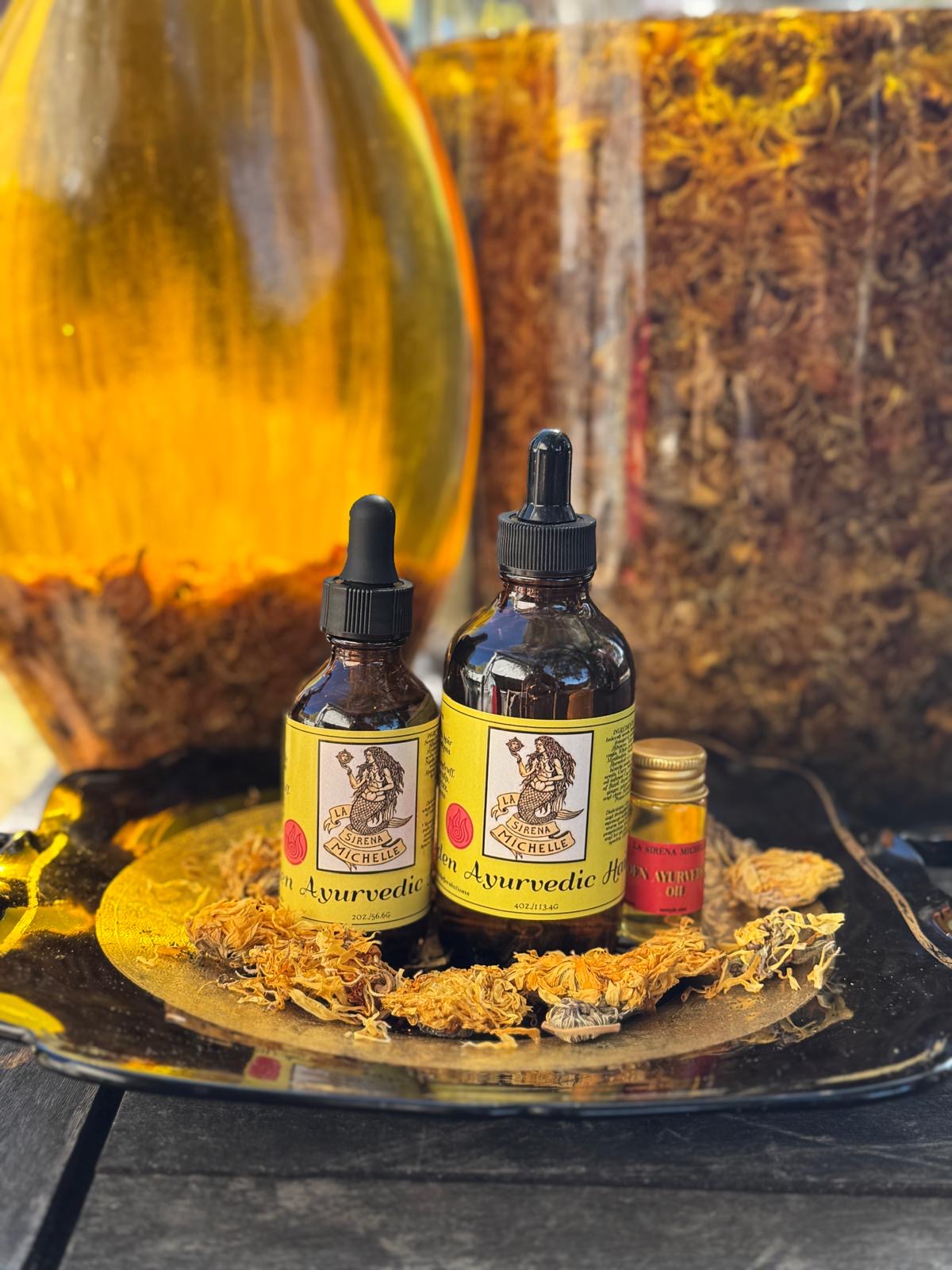 Golden Ayurvedic Hair Oil™ (multi-functional restoration hair oil)