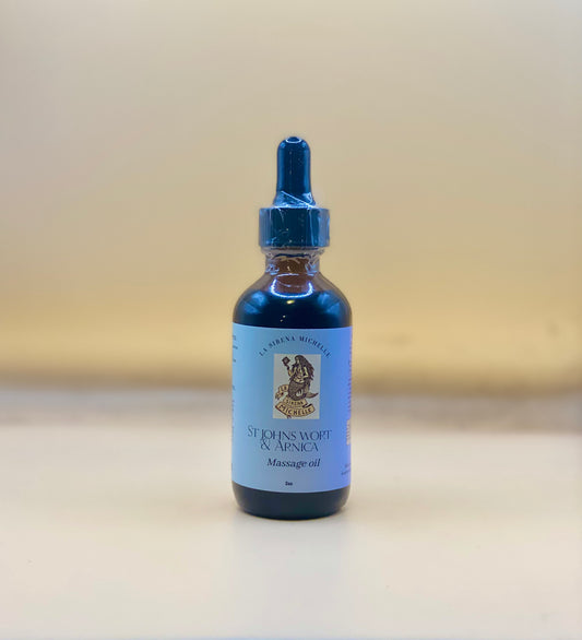 St John wort & Arnica body massage oil