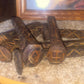 Hand carved & Blessed Railroad spikes