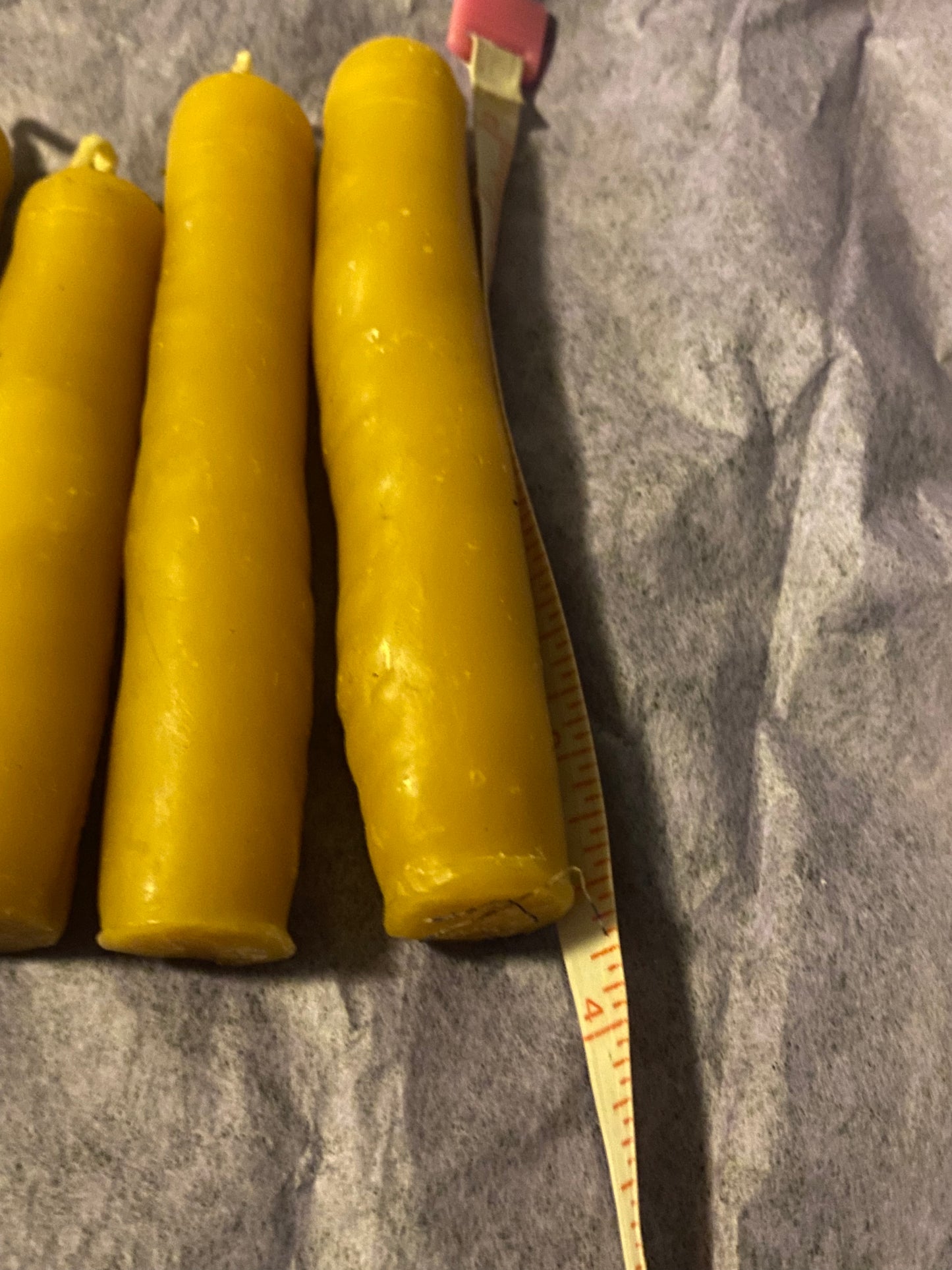 Beeswax taper candles