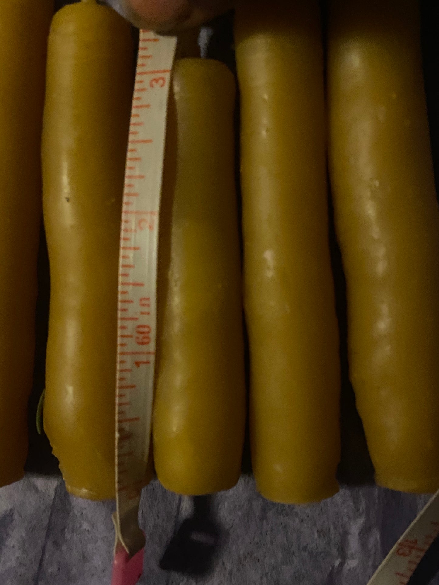 Beeswax taper candles